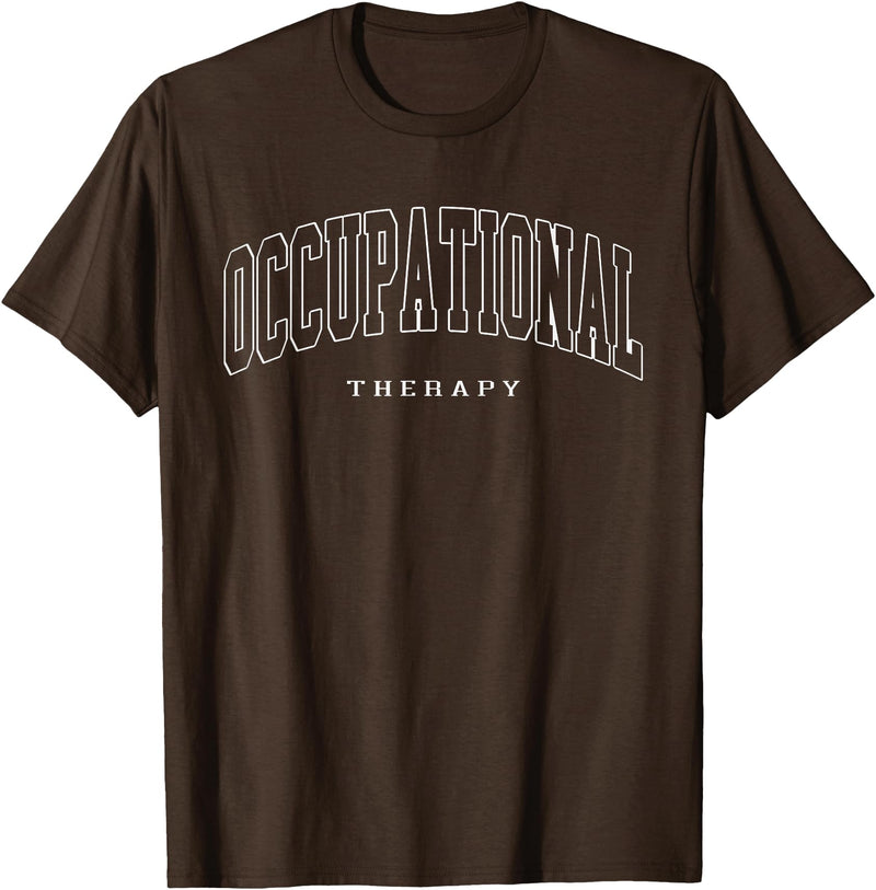 Vintage Pediatric Occupational Therapist Apparel Pediatric Occupational Therapy Occupational Therapist OT T-Shirt - Brown