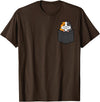 Guinea Pig Shirts For Men Women Kids Gift Guinea Pig Pocket Funny Cavy Rodent Animal Men Women Kids T-Shirt - Brown