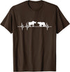 Day Trading Gifts Stocks Stock Trader Bull Bear Heartbeat Trading T-Shirt - Brown