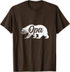 TheBearFamily Tees Opa Bear Fathers Day Shirt For Your Grandpa T-Shirt - Brown