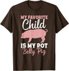 Pot Belly Pig Enrichment Toys Pig Clothes Pot Belly Pig Owner Pig Costume Pig Food Pot Belly Pig Mom T-Shirt - Brown