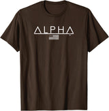 Alpha Gym Rabbit Workout Bodybuilding Fitness T-Shirt in Brown