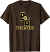 Buffalo Gap High School, Swoope, VA 24479 Buffalo Gap High School Bison Theater T-Shirt - Brown