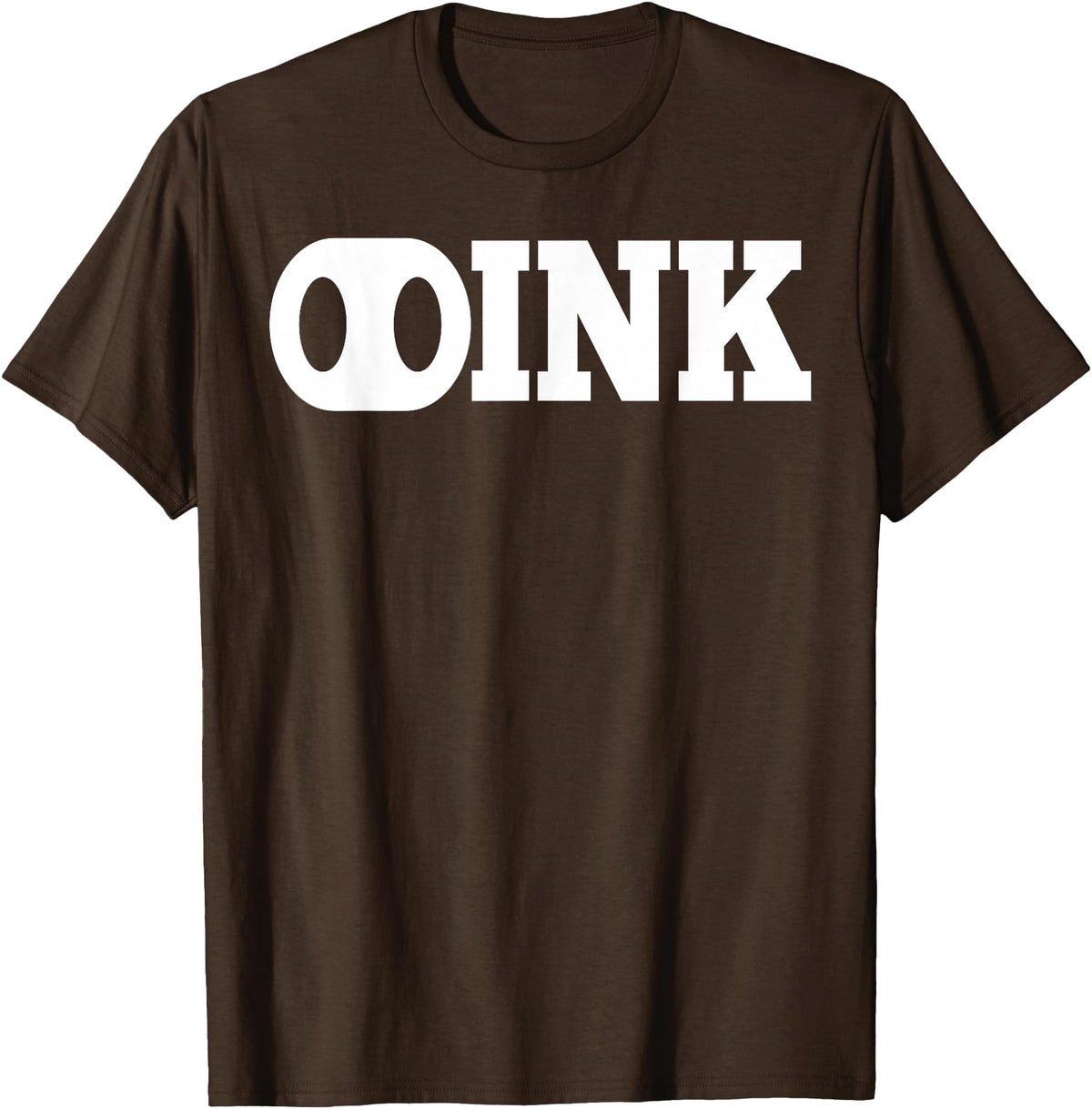 LGBT Pig Play Shirts AP OINK Gay Mens Pig Play Shirt T-Shirt - Brown
