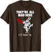 Alice in Wonderland White Rabbi Rabbit T-Shirt in Brown