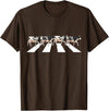 Funny Cow Shirt Women Men Girls Kids Boys Gifts Funny Crosswalk Cows Farming farm Cow Girl Boy Women Men Kid T-Shirt - Brown