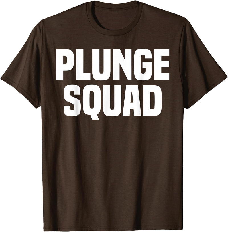 Winter Sport Polar Bear Plunge Design Outfit Ice Bear Plunge - Plunge Squad T-Shirt - Brown