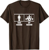 Cool Stuff For Drummers Your Husband My Husband Drum Set Wife Funny Drummer T-Shirt - Brown