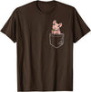 Boys Girls Skinny Pig Mom Gifts T Shirts & Hoodies Funny Kawaii Kids Pet Pocket Hairless Guinea Pig Lover T-Shirt - Brown