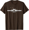 Wir Lieben Berge - Wandern & Camping Apparel Co. Wir Lieben Berge - Bear Hiking Camping Mountains Nature Trekking T-Shirt - Black - Unisex-Adults - Small - Short Sleeve - Classic Fit - Brown