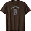 Pastel Goth Apparel Future Corpse Coffin Pastel Goth Grunge Halloween Aesthetic T-Shirt - Brown