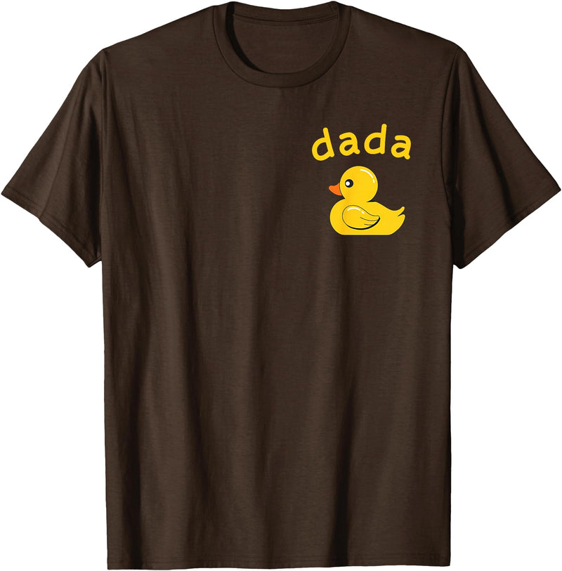 Dada Duck Birthday Rubber Duck Boy Girl Kids Family Matching T-Shirt - Brown