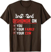 KIngswear Cow Dishonor On You Your Family Your Cow T-Shirt - Brown
