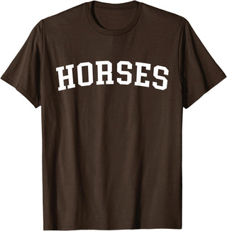 Horses - Style Horses T-Shirt - Brown
