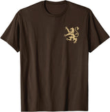 SCOTTISH LION SYMBOL Scotland Lion Rampant Symbol Golden T-Shirt - Brown