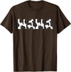 Cow Print Birthday Shirt For Family Men Women Cow Nana Birthday Family Matching 1 St Birthday Girl Boy T-Shirt - Brown