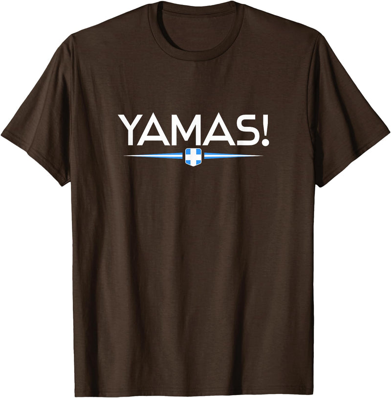 Greek culture designs Yamas - Greece T-Shirt - Brown