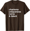 Bear-ly Gay Tees Funny Charisma Uniqueness Nerve Talent Gay Clothing T-Shirt - Brown