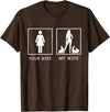 Your Wife My Wife Bunny Rabbit T-Shirt in Brown