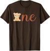 Family Birthday Bear Gifts One of The Birthday Boy Bear 1st Birthday Party Boy T-Shirt - Brown