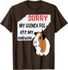 Funny Back to School Sorry My Guinea Pig Ate My Homework School Funny Guinea Pig T-Shirt - Brown