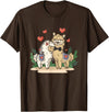 Llama Bride and Groom Wedding Matching Couple Llama Bride and Groom Wedding Art Matching Couple Loving T-Shirt - Brown