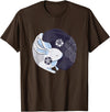 Yin Yang Year of the Rabbit Happy Chinese New Year 2023 T-Shirt in Brown