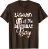 Love Family Matching Mommy of The Birthday Boy Cow Farm 1St Birthday Boy T-Shirt - Brown