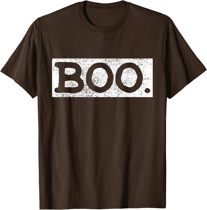 Boo Pocus Halloween Vintage Boo Funny Gift T-Shirt - Brown