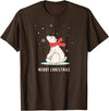 Sassy Southern Charm & Grace Cute Funny & Unique Christmas Polar Bear & Snow T-Shirt Gift T-Shirt - Brown