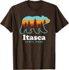 Itasca State Park Minnesota Bear T-Shirt - Brown