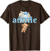 Beary 1st Birthday Boy Teddy Bear Matching Apparel Auntie Teddy Bear 1st Birthday Boy Family Matching T-Shirt - Brown