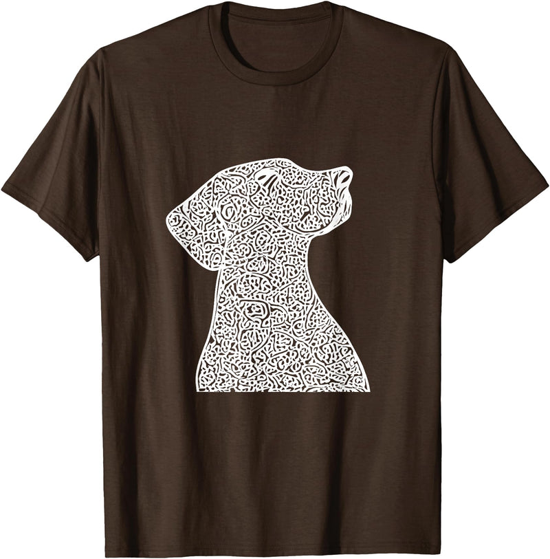 Pet Art Dog Design Dog T-Shirt - Brown