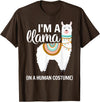 Human Costumes Inc. Llama Halloween Costume I'm A Llama in A Human Costume T-Shirt - Brown