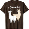 Spanish design | Llama gift | Funny Spanish design Funny Spanish gift, Como Te Llama, Llama design T-Shirt - Brown