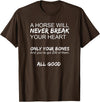 Horse Riding Gifts & Accessories Funny Horse T-Shirt - Brown