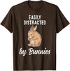 Cute & Funny Rabbit Bunny & Rabbit T-Shirt in Brown