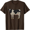 Cows and cattle Drawing of a Holstein cattle T-Shirt - Brown