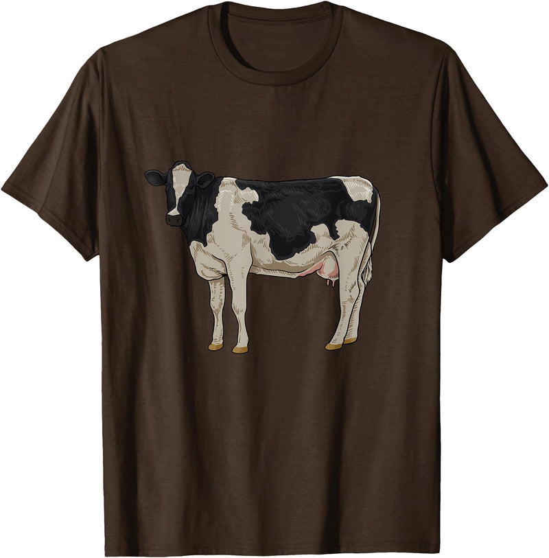 Cows and cattle Drawing of a Holstein cattle T-Shirt - Brown