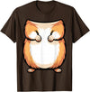 Hamster Shirt Adult Kids Men Women Brown Hamster Costume T-Shirt - Brown