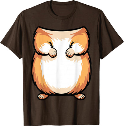 Hamster Shirt Adult Kids Men Women Brown Hamster Costume T-Shirt
