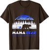 Mama Bear Retro Tuberous Sclerosis Awareness T-Shirt - Brown