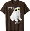 Cool bleiben Eisbär Stay Cool Cute Baby Polar Bear Cub with Sunglasses T-Shirt - Brown