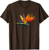 DDD Flowers Bird of Paradise Flower T-Shirt - Brown