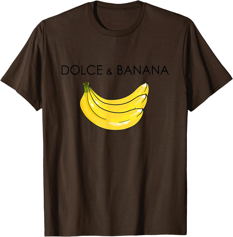 Banana Design costume for Fashion Lover Funny Banana Graphic Humor Sarcasm Fashion Trend T-Shirt - Brown