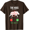 Funny Pig Hunting Gifts The Hogs Are Calling Boar Hunting Hog Hunter Pig T-Shirt - Brown