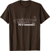 Bear Cave Designs - USA Republic P-47D Thunderbolt T-Shirt - Brown