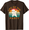 Christmas party cute bear dab dancing Life of the party, dabbing polar bear, birthday, Christmas T-Shirt - Brown