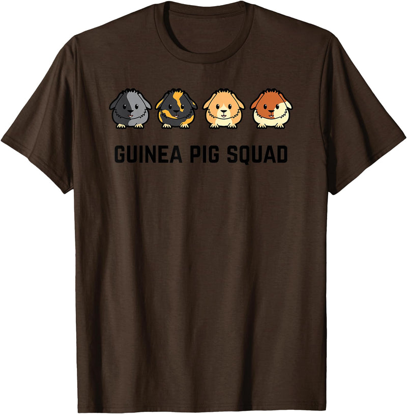 Funny Sarcastic Ironic Quotes & Sayings Cute Cavy Guinea Pig Rodent Team Squad T-Shirt - Brown