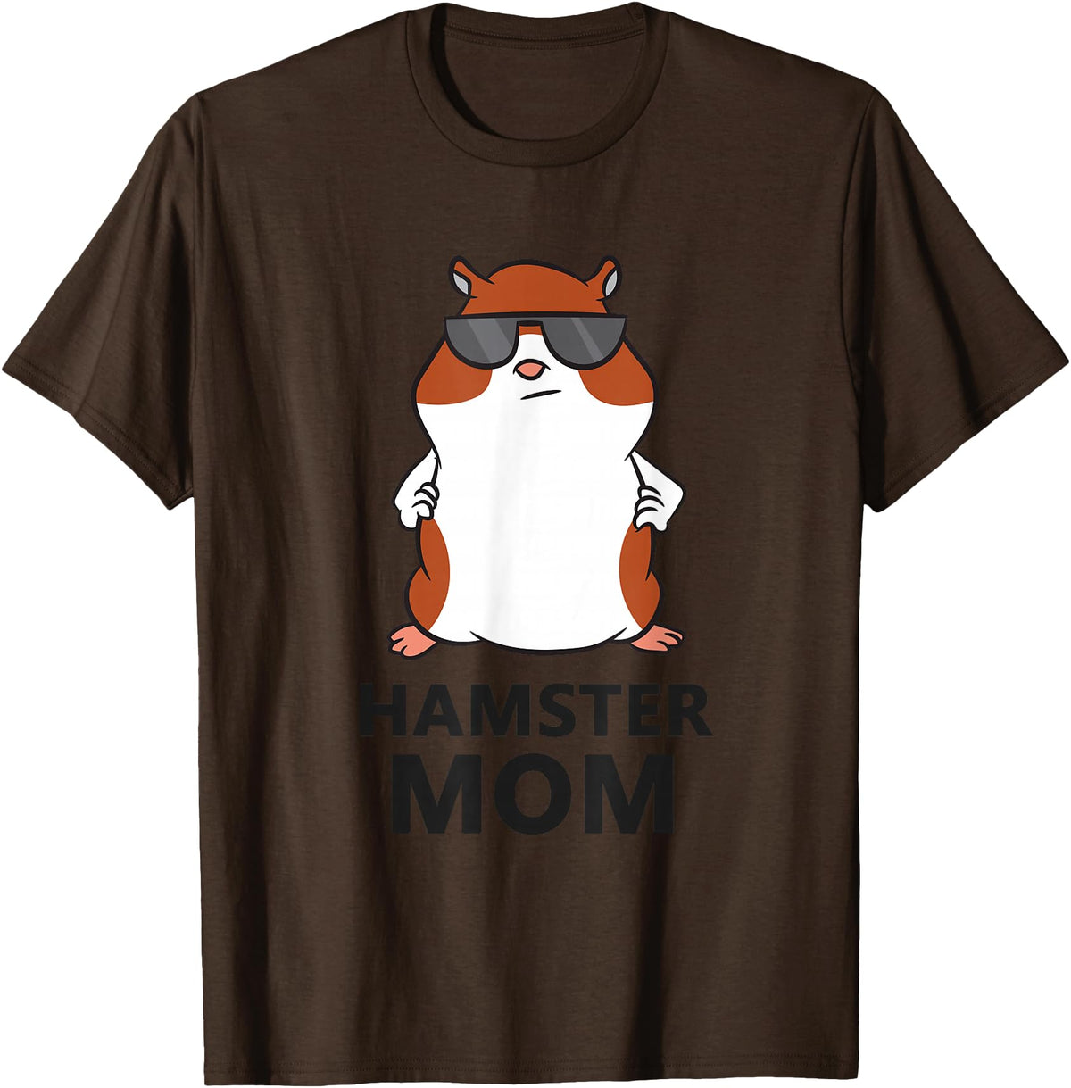 Hamster Mum Pet Hamster Mom T-Shirt - Brown